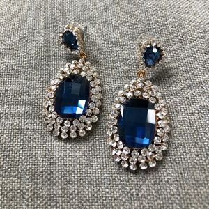 blue earrings